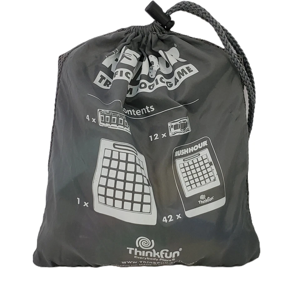 RUSH HOUR Traffic Jam Logic Game by ThinkFun 2010 Complete Educational School - Image 4 of 4