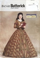 Butterick History Misses' Victorian Costume Pattern B4540 Size 16-22 UNCUT