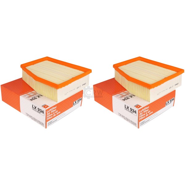 2X Mahle / Knecht Luftfilter Lx 934 Air Filter-image