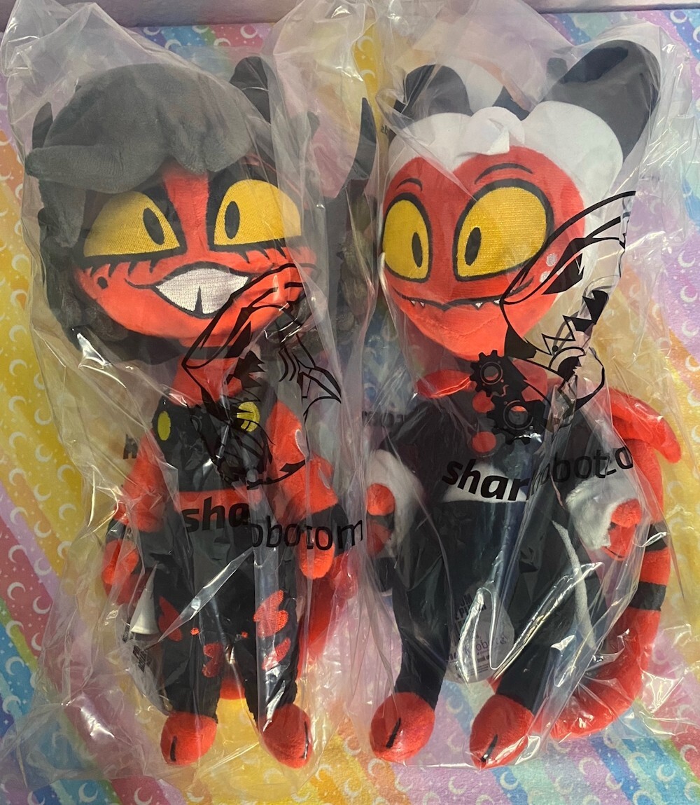 Helluva Boss Premium Moxxie & Millie Plush Sharkrobot+ BONUS PINS
