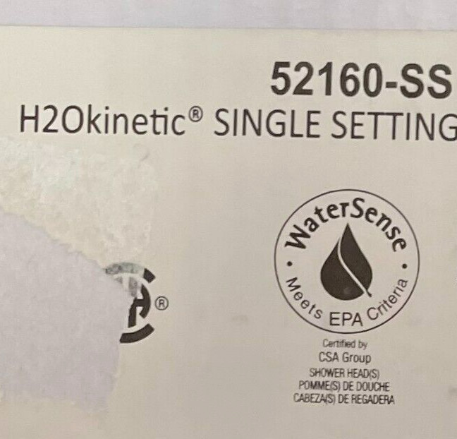 Delta 52160-SS 12" Ceiling Mount Stainless Shower Head H2Okinetic UltraSoak Spra