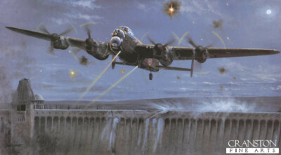Philip West 617 Squadron Luftfahrt Kunstdruck Dambuster Lancaster Flt Lt Maltby 