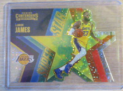   2020-21 Panini Contenders Superstar Die-Cuts #3 LeBron James Lakers Champion