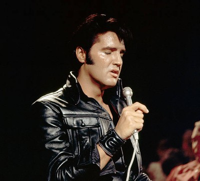 Elvis Presley during a performance on Elvis '68 Comeback 1960s TV Photo 51
