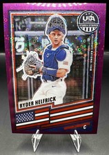 2026 Panini Stars and Stripes Prizm Ryder Helfrick #156 Disco Purple 62/99