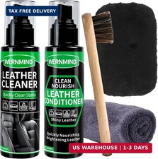 Leather Cleaner And Conditioner Care Kit For Car Interiorscarseatscouchespurs