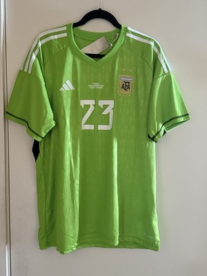Argentina GK Adidas World Cup 2022 Final Match Detail Jersey E.Martinez #23 XL