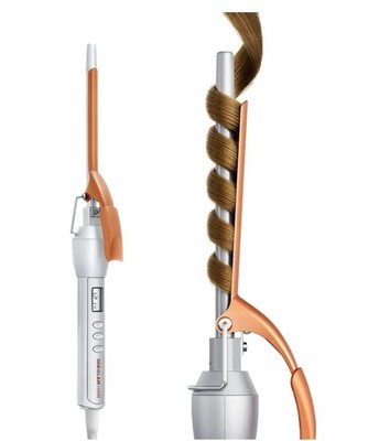 SHEGLAM Curling Iron 3/8 inch, Long Barrel Curling Iron with LED Display & 8 Tem