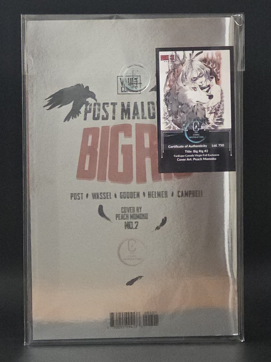 Big Rig #2 - POST MALONE - Peach MOMOKO Fan Expo Canada Virgin FOIL Ltd 750 