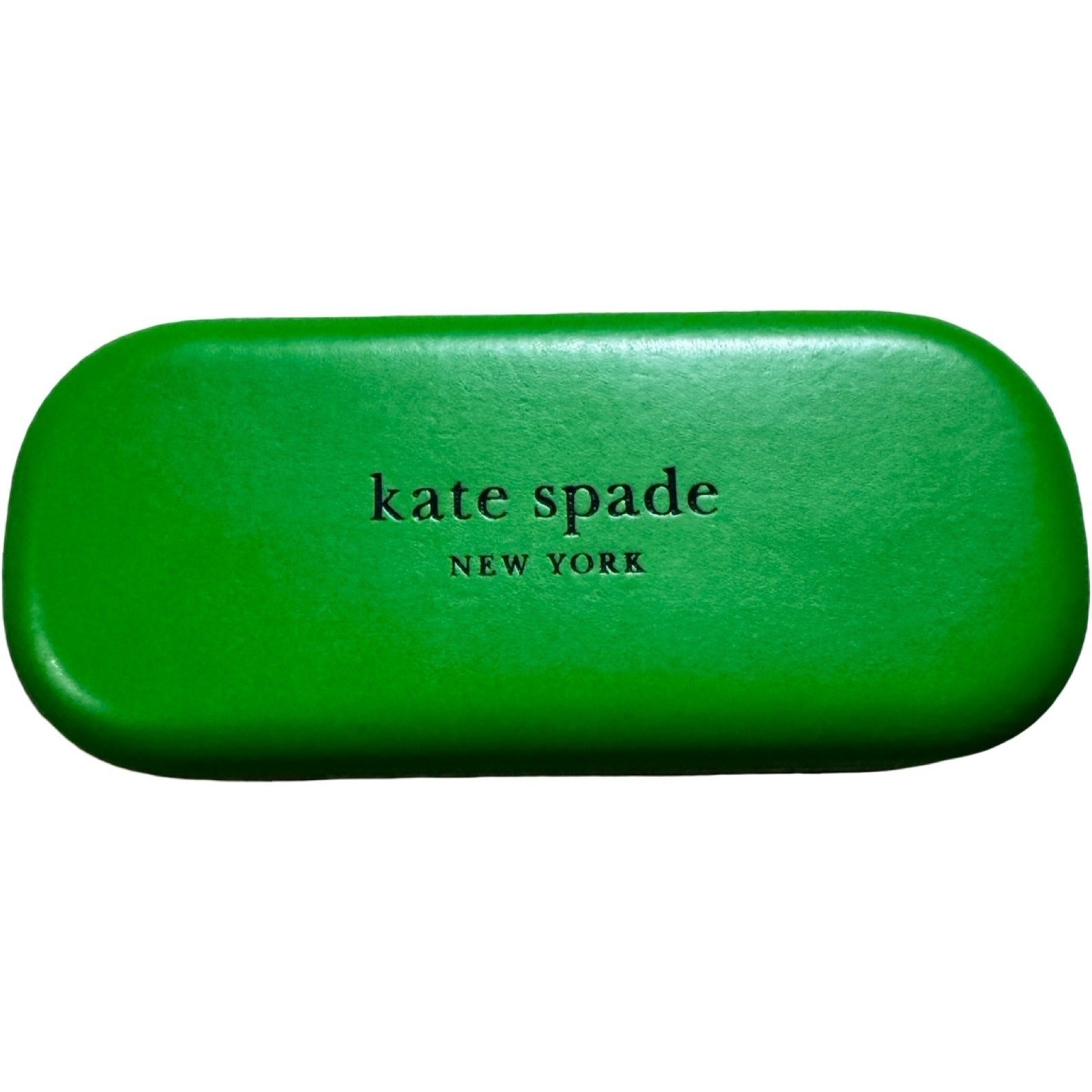 Kate Spade New York Green Black Colorblock Hard  Glasses Case Hello Sunshine