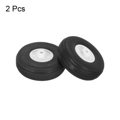 MECCANIXITY Lot de 4 roues d'avion RC de 3,2 cm OD RC - Roues en éponge PU - Roue arrière de pneu en mousse de rechange pour modélisme d'avion RC