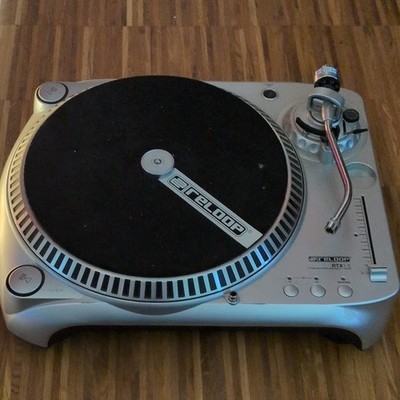 Reloop RTX1.5 DJ-Turntable Riemenantrieb Reverse 33/45/78 S-Tonarm silber