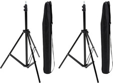 Portable Aluminum Photography Light Stand Tripod with Case, Adjustable 2.8-6.7 F