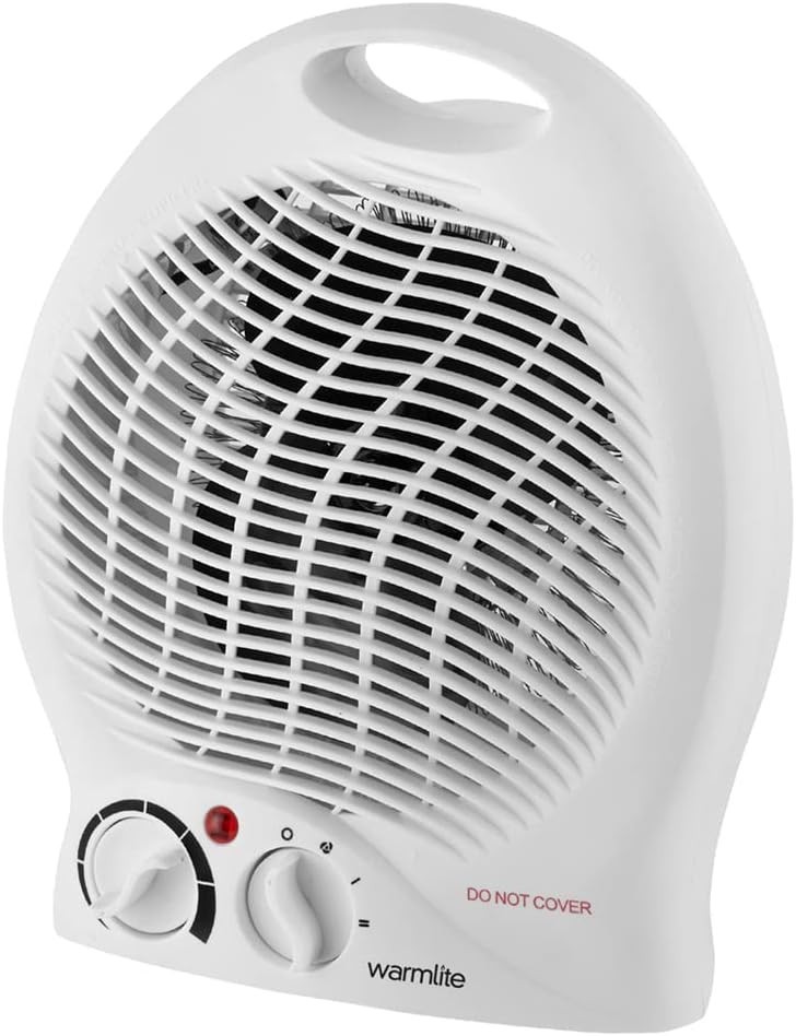 Warmlite WL44002 Thermo Fan Heater 2 Heat Settings Overheat Protection 2000W New