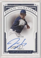 2019 Panini National Treasures Rookie Signatures 9/99 Justus Sheffield Auto 15fy