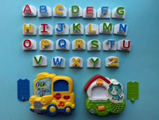 Leap Frog Fridge Phonics ABC Bus And Scout Dog w/26 Letters - Tested - See Video