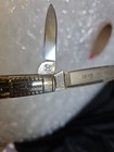 S & D CUT CO BULLDOG BRAND 2 BLADE TOBACCO BARLOW STAG  HANDLES 1986 KNIFE — photo 3