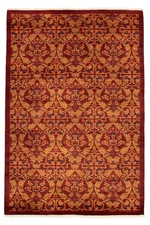Hand Knotted Area Rug 5'1" x 7'6" Traditional Oriental Wool Carpet
