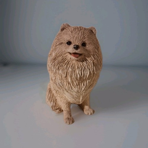 Sandra Brue Sandicast Pomeranian Dog Figurine Vintage 1985 ?