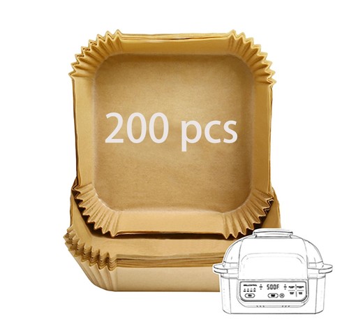 Disposable Air Fryer Liner, 200Pcs Parchment Paper for Ninja/COSORI/Gourmia/P...