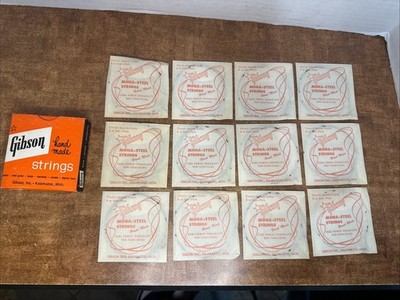 New Gibson Electric Spanish Guitar Strings No. E233 - 1 Dozen (12 Strings) VTG