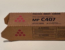 Brand New Genuine Ricoh Savin Lanier MP C407 Magenta Toner Cartridge
