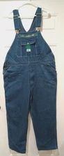 Liberty Mens Bib Overalls Blue  Denim Workwear FITS 44x29 ---(tag 42x30) Utility