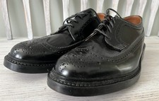 WOW! Bostonian Classics Wingtip Oxford Shoes Black Leather Made in USA 9 D/B
