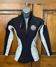 Rip Curl G Bomb 8 Women's 1mm Long Sleeve Wetsuit Jacket Top Black AB1953 NEW
