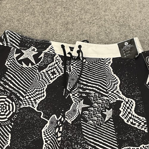 Volcom Board Shorts Mens 36 Black Mod Tech Drawstring Swim Lido Iconic NEW $60 - Bild 2 von 9