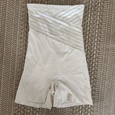 Assets By Spanx Red Hot Label Sz Large Beige Highwaisted Shapewear Tummy Control