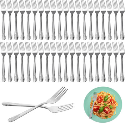 Kifmurase 100Pcs Bulk Dinner Forks Set, 6.9Inches Stainless Steel Forks