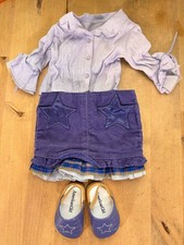 Conjunto, falda blusa y zapatos vintage American Girl Just Like You Starflower