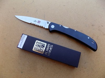 NOS! Made in Japan Serial #ed Al Mar Eagle Ultralight Knife 1005UBK4 Half Serr.
