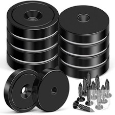 10 Pack Strong Magnets Heavy Duty, 150LB Neodymium Cup Magnets with Countersunk