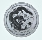 2012 P Australia 50 Cents Silver Lunar Year Of The Dragon 1/2 Oz *0949 — photo 1