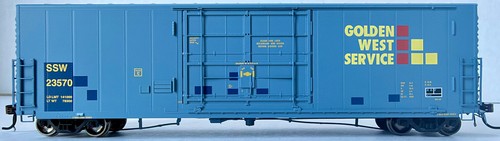 Athearn G69068 50' PC&F Boxcar lado liso 14' puerta enchufable SSW #23570 Golden West | Condition: Used