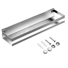 Stainless Steel Bathroom Shelf 15.75 InchBathroom Shower Shelf Bath Kitchen S...