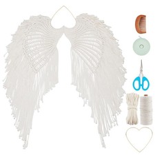 Macrame Angel Wings Kit - DIY Angel Wings Woven Wall Hanging for Christmas, B...
