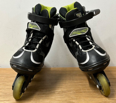 Blade Runner Advantage Pro XT Rollerblade In Line Skates Black Green US 11