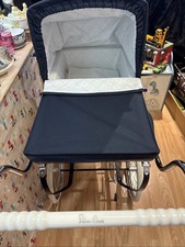 Silver Cross Coach Built Children's Pram Blue Made In England Used VGC
