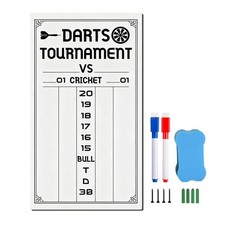 Regulation Bristle Dart Board Set, 18" HighGrade Compressed Sisal Darts Board...