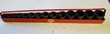 Mac Tools Vp 12 Sae 6 Point Impact Socket Set 15 Piece With Tray Vt 18