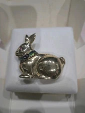 Vintage Estee Lauder Compact w Box Jeweled Rabbit Unused