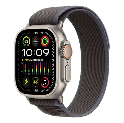 Apple Watch Ultra 2 49mm Cellular Titanium Case w/ Blue/Black Loop M/L MRF63LL/A