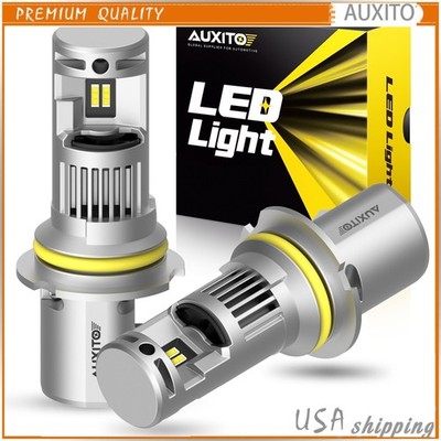 AUXITO 9007 HB5 LED Headlight Bulbs High Low Beam 6000K White Super Bright 2X