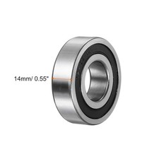 62/22-2RS Deep Groove Ball Bearing, 22mm x 50mm x 14mm Hign Carbon Chrome Ste...