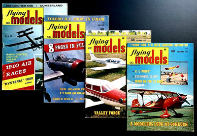 FLYING MODELS MAGAZINE VINTAGE MIXED SET 1971-1972