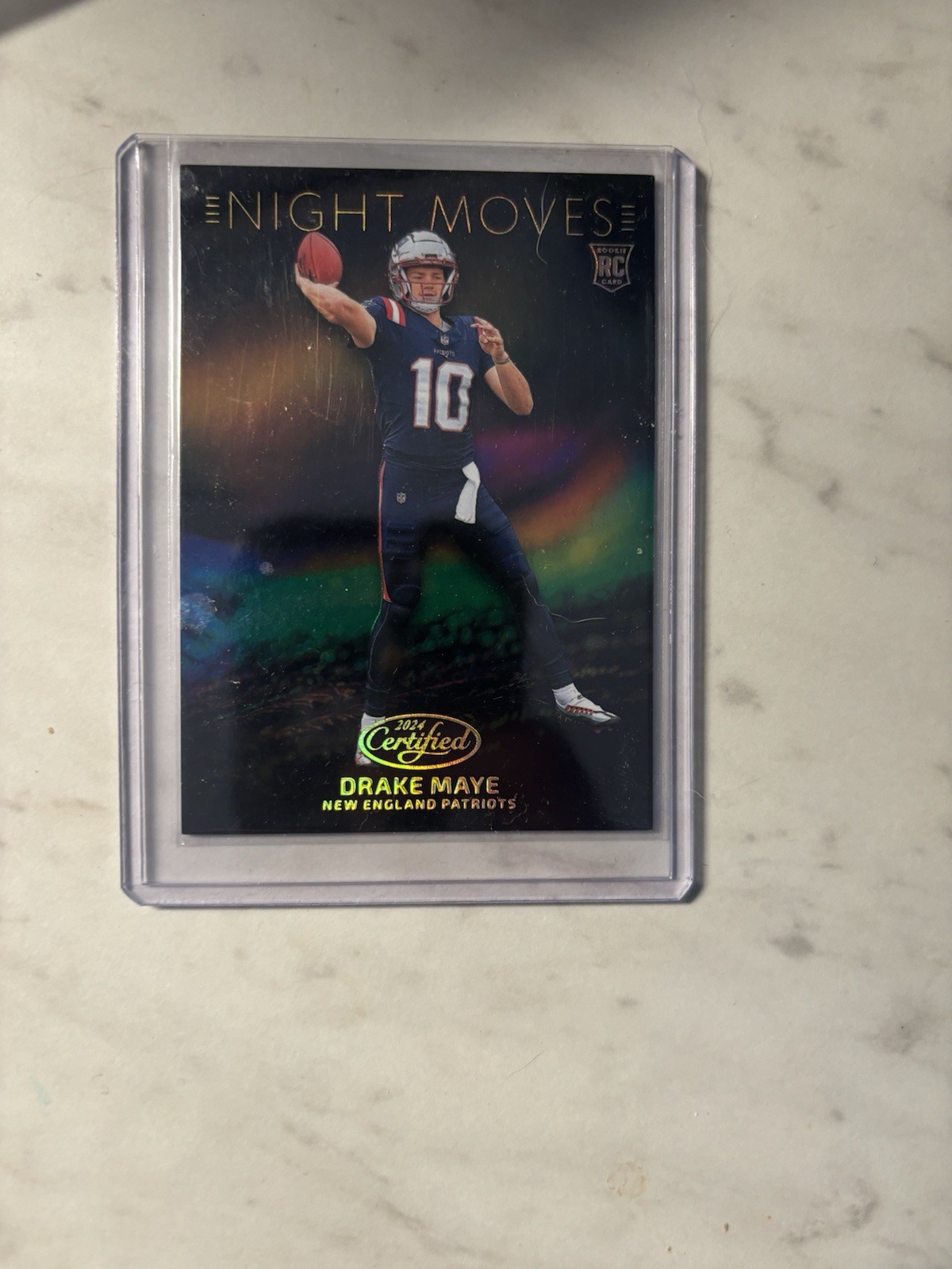 2024 Leaf Certified Football Drake Maye RC Rookie Night Moves