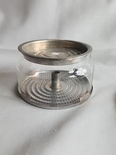 VTG Pyrex Glass Basket, Strainer & Lid  For 4-6 Cup Glass Coffee Pot